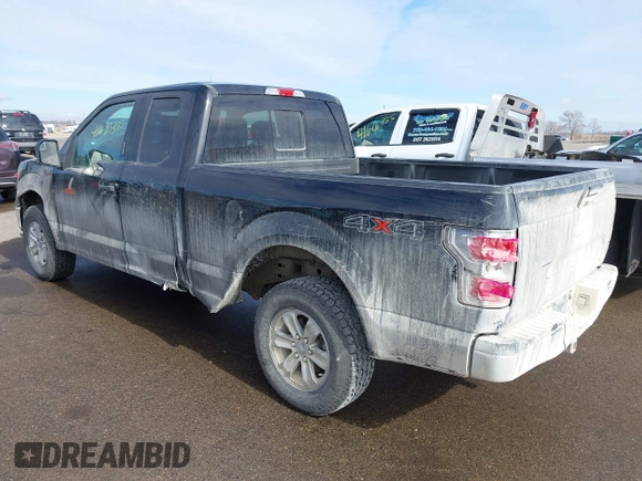 2020 Ford F-150 XL with VIN 1FTEX1EP8LFA99942, listed as a IAAI auction lot 41665385 with 96,398 mi miles. Bid and sale history available at carsss.com. Image 3.