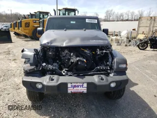 2022 Jeep Wrangler Unlimited Willys Sport with VIN 1C4HJXDM8NW276565, listed as a Copart auction lot 49680384 with Not provided miles and Salvage title. Bid and sale history available at DreamBid. Image 5.