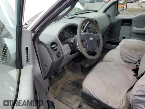 2005 Ford F-150 XL with VIN 1FTRF14W25NA51777, listed as a Copart auction lot 52041495 with 178,440 mi miles and Salvage title. Bid and sale history available at DreamBid. Image 8.