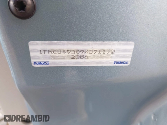2009 Ford Escape Hybrid with VIN 1FMCU49309KB71172, listed as a IAAI auction lot 40971257 with 118,689 mi miles. Bid and sale history available at carsss.com. Image 9.