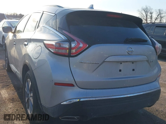 2018 Nissan Murano Platinum with VIN 5N1AZ2MG1JN115302, listed as a IAAI auction lot 41452867 with 128,992 mi miles. Bid and sale history available at carsss.com. Image 3.