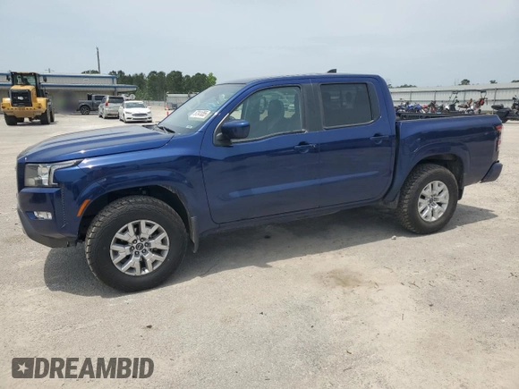 2022 Nissan Frontier S with VIN 1N6ED1EK2NN605154, listed as a Copart auction lot 57241055 with 33,989 mi miles and Salvage title. Bid and sale history available at DreamBid. Image 1.
