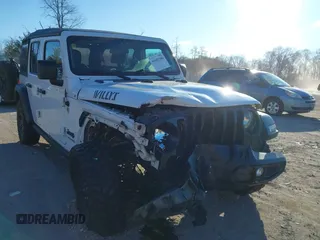 2021 Jeep Wrangler Unlimited Sport S with VIN 1C4HJXDG5MW697149, listed as a IAAI auction lot 41642386 with 71,253 mi miles. Bid and sale history available at carsss.com. Image 6.