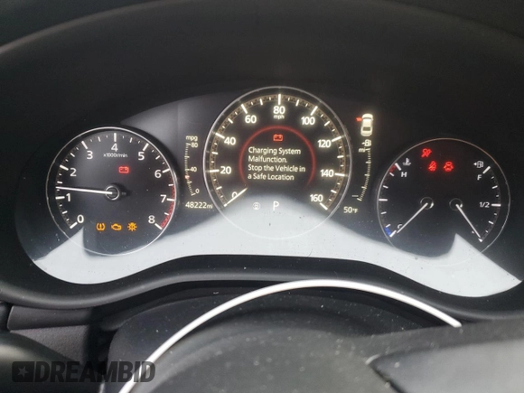 2020 Mazda 3 Premium with VIN 3MZBPAEMXLM124362, listed as a Copart auction lot 85376094 with 48,222 mi miles and Salvage title. Bid and sale history available at DreamBid. Image 9.