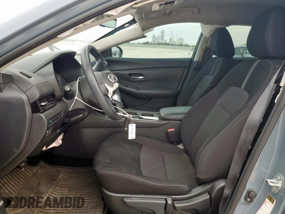 2024 Nissan Sentra SV with VIN 3N1AB8CV6RY240745, listed as a Copart auction lot 57093585 with 22,633 mi miles and Salvage title. Bid and sale history available at DreamBid. Image 7.
