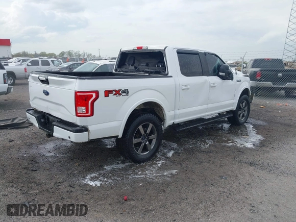 2015 Ford F-150 XLT with VIN 1FTEW1EF6FFC84666, listed as a IAAI auction lot 41895805 with 147,555 mi miles. Bid and sale history available at carsss.com. Image 4.