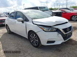 2021 Nissan Versa SV with VIN 3N1CN8EV3ML807318, listed as a IAAI auction lot 42596293 with 90,581 mi miles and . Bid and sale history available at DreamBid. Image 1.