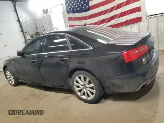 2015 Audi A6 Premium Plus with VIN WAUFGAFC5FN013221, listed as a Copart auction lot 48854395 with 155,728 mi miles and Salvage title. Bid and sale history available at DreamBid. Image 2.