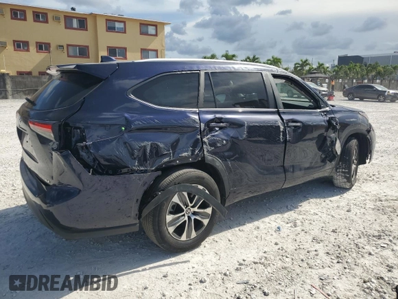 2023 Toyota Highlander L with VIN 5TDKDRAH1PS031870, listed as a Copart auction lot 62991235 with 27,099 mi miles and Non repairable. Bid and sale history available at DreamBid. Image 3.