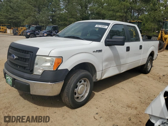 2013 Ford F-150 XL with VIN 1FTFW1CFXDFB79648, listed as a Copart auction lot 45218585 with 142,332 mi miles and Salvage Title. Bid and sale history available at carsss.com. Image 1.