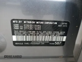 2016 Mitsubishi Lancer SE with VIN JA32V2FW0GU003080, listed as a Copart auction lot 71463814 with 151,595 mi miles and Salvage Title. Bid and sale history available at DreamBid. Image 12.