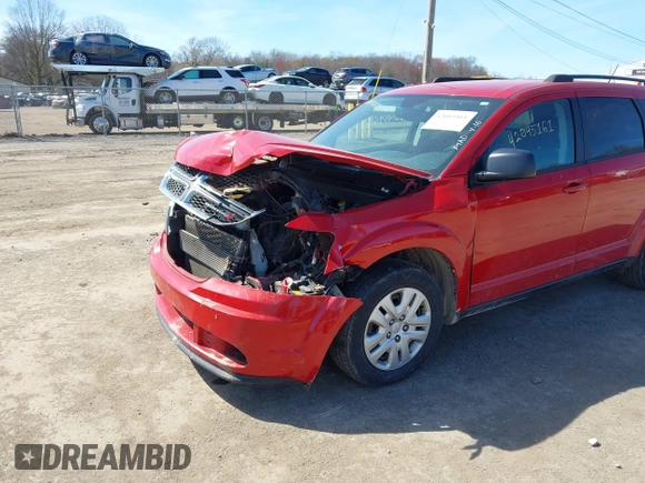 2016 Dodge Journey SE with VIN 3C4PDCAB2GT165839, listed as a IAAI auction lot 42045161 with 147,007 mi miles and . Bid and sale history available at DreamBid. Image 6.