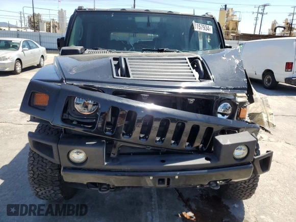 2003 Hummer H2 with VIN 5GRGN23U73H122529, listed as a Copart auction lot 50157934 with 0 mi miles and Salvage Title. Bid and sale history available at carsss.com. Image 5.