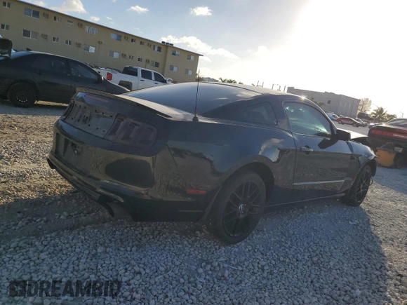 2014 Ford Mustang V6 with VIN 1ZVBP8AM2E5230831, listed as a Copart auction lot 45585315 with 156,753 mi miles and Salvage Title. Bid and sale history available at carsss.com. Image 3.
