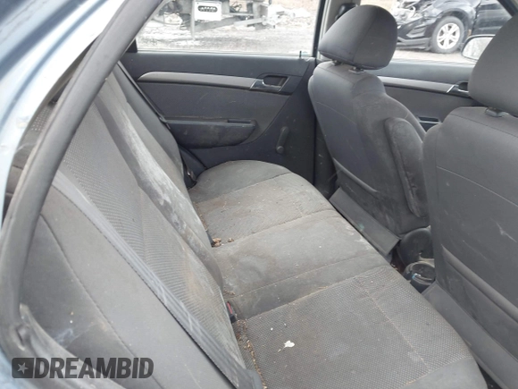 2007 Chevrolet Aveo LS with VIN KL1TD56667B175174, listed as a IAAI auction lot 42012342 with 100,534 mi miles and . Bid and sale history available at DreamBid. Image 8.