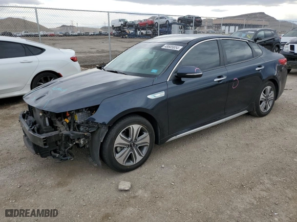 2017 Kia Optima Hybrid EX with VIN KNAGU4LE6H5011744, listed as a Copart auction lot 48685654 with 84,491 mi miles and Salvage Title. Bid and sale history available at carsss.com. Image 1.