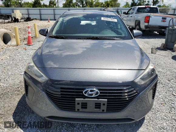 2019 Hyundai Ioniq Blue with VIN KMHC65LC4KU180265, listed as a Copart auction lot 56967965 with 103,681 mi miles and Salvage title. Bid and sale history available at DreamBid. Image 5.