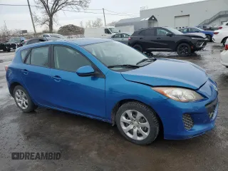 2013 Mazda 3 GX with VIN JM1BL1KF9D1834534, listed as a Copart auction lot 46580245 with 138,273 mi miles and Salvage Title. Bid and sale history available at carsss.com. Image 4.