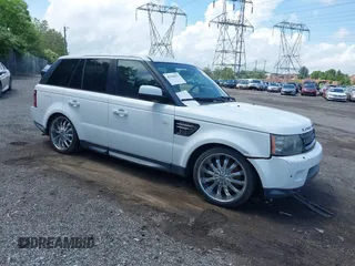2013 Land Rover Range Rover Sport HSE LUX with VIN SALSK2D43DA813529, listed as a IAAI auction lot 42196632 with 126,970 mi miles. Bid and sale history available at carsss.com. Image 1.