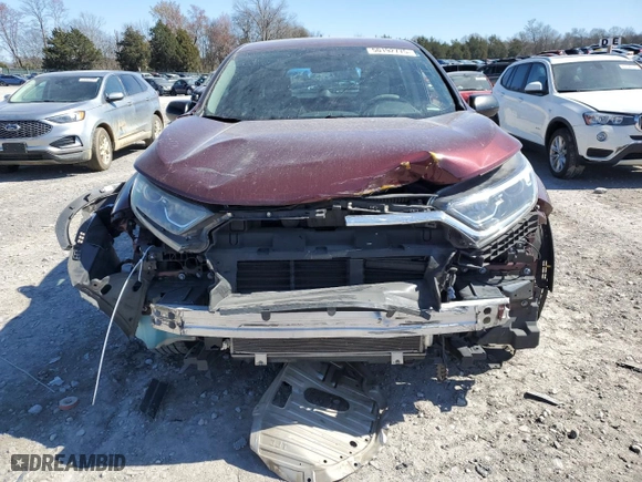 2017 Honda CR-V LX with VIN 7FARW5H3XHE006133, listed as a Copart auction lot 50192775 with 95,453 mi miles and Salvage Title. Bid and sale history available at carsss.com. Image 5.