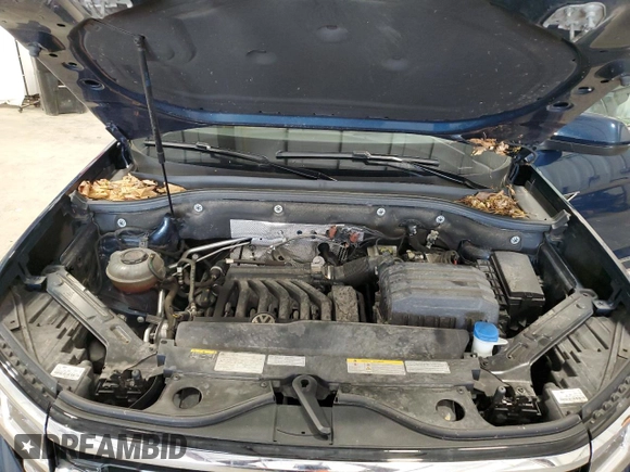 2021 Volkswagen Atlas SE with VIN 1V2NE2CA2MC201165, listed as a Copart auction lot 58757245 with 54,802 mi miles and Salvage title. Bid and sale history available at DreamBid. Image 12.