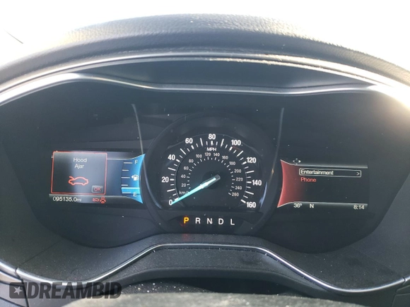 2017 Ford Fusion SE with VIN 3FA6P0H77HR110052, listed as a Copart auction lot 46236475 with 95,135 mi miles and Salvage Title. Bid and sale history available at carsss.com. Image 9.