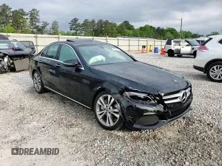 2018 Mercedes-Benz C 300 with VIN 55SWF4JB6JU251221, listed as a Copart auction lot 53234015 with 47,257 mi miles and Salvage title. Bid and sale history available at DreamBid. Image 13.