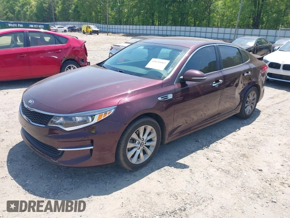 2018 Kia Optima LX with VIN 5XXGT4L39JG259153, listed as a IAAI auction lot 42076003 with 191,321 mi miles and . Bid and sale history available at DreamBid. Image 2.