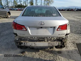 2011 Lexus IS 250 with VIN JTHBF5C29B2100606, listed as a Copart auction lot 52986805 with 193,286 mi miles and Salvage Title. Bid and sale history available at carsss.com. Image 6.