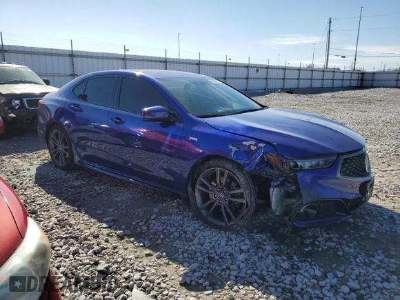 2018 Acura TLX w/A-SPEC Pkg with VIN 19UUB2F68JA002126, listed as a Copart auction lot 42824614 with 71,105 mi miles. Bid and sale history available at carsss.com. Image 4.