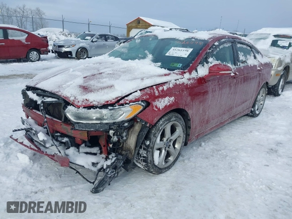 2014 Ford Fusion SE with VIN 3FA6P0HD1ER156171, listed as a IAAI auction lot 41261198 with 99,394 mi miles and . Bid and sale history available at DreamBid. Image 2.