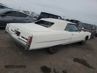 1974 Cadillac Eldorado z VIN 6L67S4Q408046, wystawiony jako Copart lot #77112024 z przebiegiem 97 414 mil mil oraz Szkoda całkowita • Salvage title. Historia ofert i sprzedaży dostępna na DreamBid. Obrazek 3.