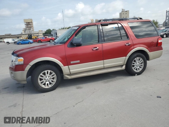 2008 Ford Expedition Eddie Bauer with VIN 1FMFU17548LA77451, listed as a Copart auction lot 62851235 with 202,785 mi miles and Clean title. Bid and sale history available at DreamBid. Image 1.