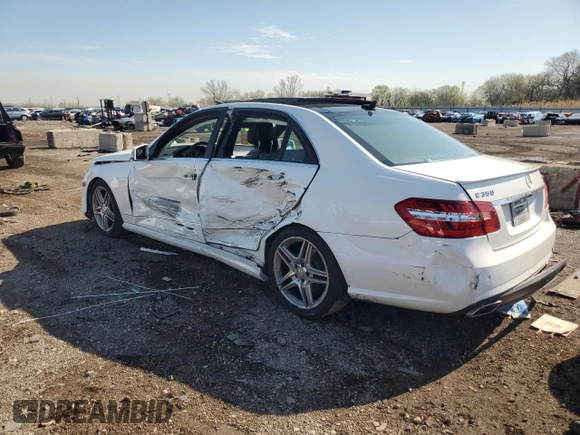 2013 Mercedes-Benz E 350 Luxury with VIN WDDHF8JB6DA737273, listed as a Copart auction lot 54351585 with Not provided miles and Salvage title. Bid and sale history available at DreamBid. Image 2.