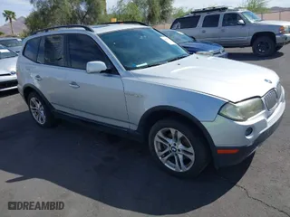 2007 BMW X3 3.0si with VIN WBXPC93447WF17999, listed as a IAAI auction lot 42036041 with 144,218 mi miles. Bid and sale history available at carsss.com. Image 1.