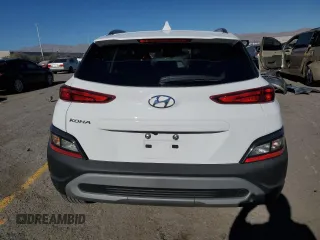 2023 Hyundai Kona SEL with VIN KM8K32AB1PU049637, listed as a Copart auction lot 88974675 with 18,453 mi miles and Salvage Title. Bid and sale history available at DreamBid. Image 6.