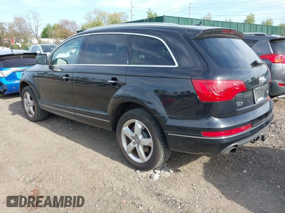 2015 Audi Q7 Premium Plus z VIN WA1LGAFE3FD021986, wystawiony jako IAAI lot #42129938 z przebiegiem 58 501 mil mil oraz . Historia ofert i sprzedaży dostępna na DreamBid. Obrazek 3.