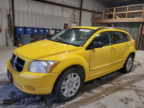 2007 Dodge Caliber R/T with VIN 1B3HE78K87D533981, listed as a Copart auction lot 43329415 with 137,612 mi miles and Salvage Title. Bid and sale history available at carsss.com. Image 1.