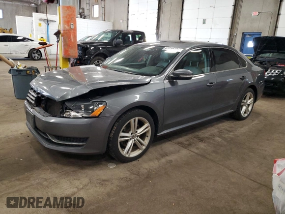 2015 Volkswagen Passat SE with VIN 1VWBV7A36FC090786, listed as a Copart auction lot 61056925 with 120,331 mi miles and Salvage title. Bid and sale history available at DreamBid. Image 1.