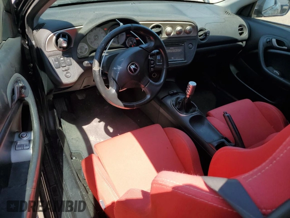 2002 Acura RSX Type S with VIN JH4DC53082C036696, listed as a Copart auction lot 52193175 with 179,773 mi miles and Salvage Title. Bid and sale history available at carsss.com. Image 8.