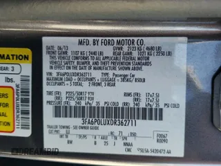 2013 Ford Fusion SE Hybrid z VIN 3FA6P0LUXDR362711, wystawiony jako Copart lot #57060425 z przebiegiem 155 031 mil mil oraz Szkoda całkowita • Salvage title. Historia ofert i sprzedaży dostępna na DreamBid. Obrazek 12.