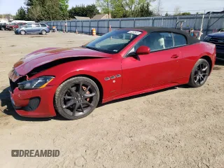 2014 Maserati GranTurismo Sport с VIN ZAM45VMAXE0106980, выставлен на аукционе Copart как лот 54360945 с пробегом 83 010 миль миль и Списание • Salvage title. История ставок и продаж доступна на DreamBid. Изображение 1.