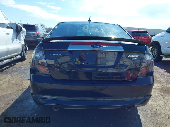 2010 Ford Fusion SPORT with VIN 3FAHP0DC9AR331041, listed as a IAAI auction lot 41876028 with 206,021 mi miles. Bid and sale history available at carsss.com. Image 17.