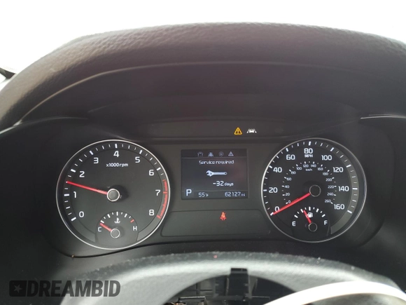 2019 Kia Forte LXS with VIN 3KPF24AD1KE138654, listed as a Copart auction lot 55245885 with 62,127 mi miles and Salvage title. Bid and sale history available at DreamBid. Image 9.