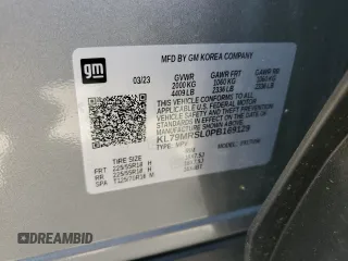 2023 Chevrolet TrailBlazer LT with VIN KL79MRSL0PB169129, listed as a Copart auction lot 60547884 with 16,891 mi miles and Non Repairable. Bid and sale history available at DreamBid. Image 15.