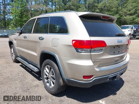 2015 Jeep Grand Cherokee Limited with VIN 1C4RJFBG2FC643264, listed as a IAAI auction lot 42151555 with 116,797 mi miles. Bid and sale history available at carsss.com. Image 3.
