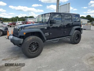 2018 Jeep Wrangler JK Unlimited Sport S with VIN 1C4HJWDG9JL929128, listed as a Copart auction lot 56760154 with 58,579 mi miles and Salvage Title. Bid and sale history available at carsss.com. Image 1.