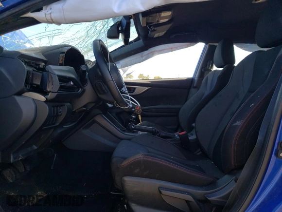 2022 Subaru WRX with VIN JF1VBAA64N9006739, listed as a Copart auction lot 54883615 with 23,724 mi miles and Salvage title. Bid and sale history available at DreamBid. Image 7.