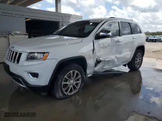2015 Jeep Grand Cherokee Limited with VIN 1C4RJFBG1FC141149, listed as a Copart auction lot 50195135 with 115,040 mi miles and Salvage Title. Bid and sale history available at carsss.com. Image 1.