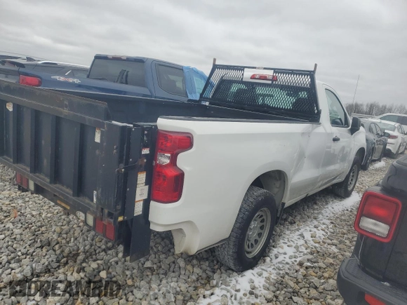 2021 Chevrolet Silverado 1500 Work Truck with VIN 3GCNWAEH0MG295904, listed as a Copart auction lot 46837045 with 58,931 mi miles and Clean Title. Bid and sale history available at carsss.com. Image 3.